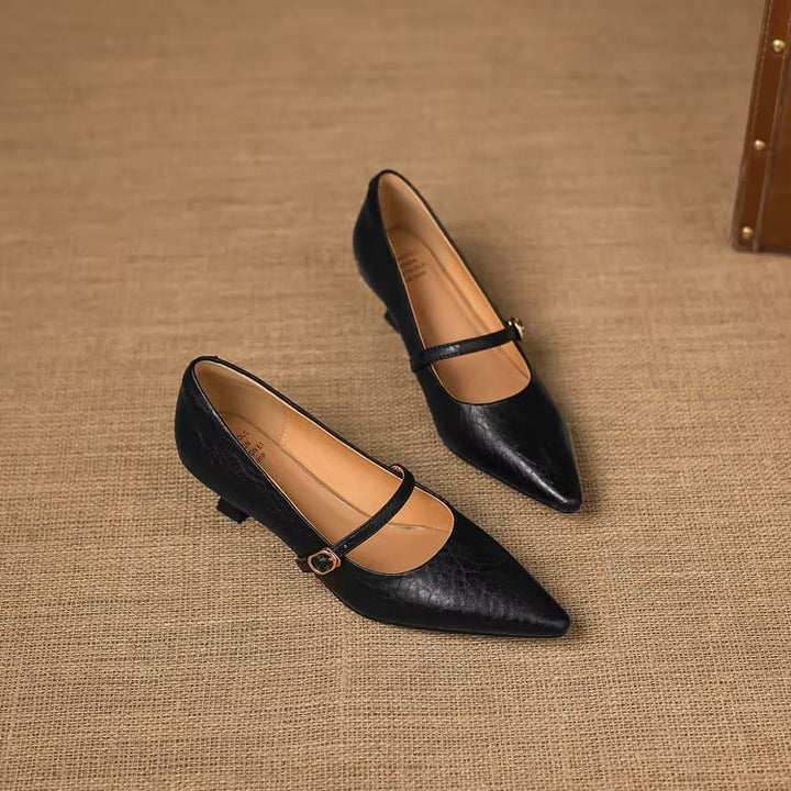 Rosita Genuine Leather Heels — photo 6