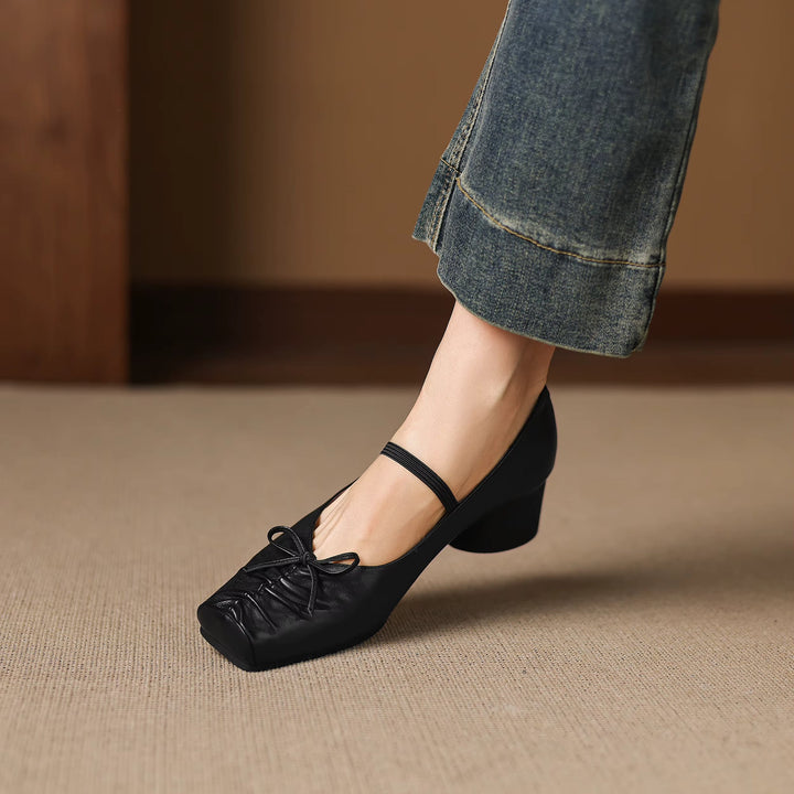 Larkin Genuine Leather Mary Jane Heels — photo 16