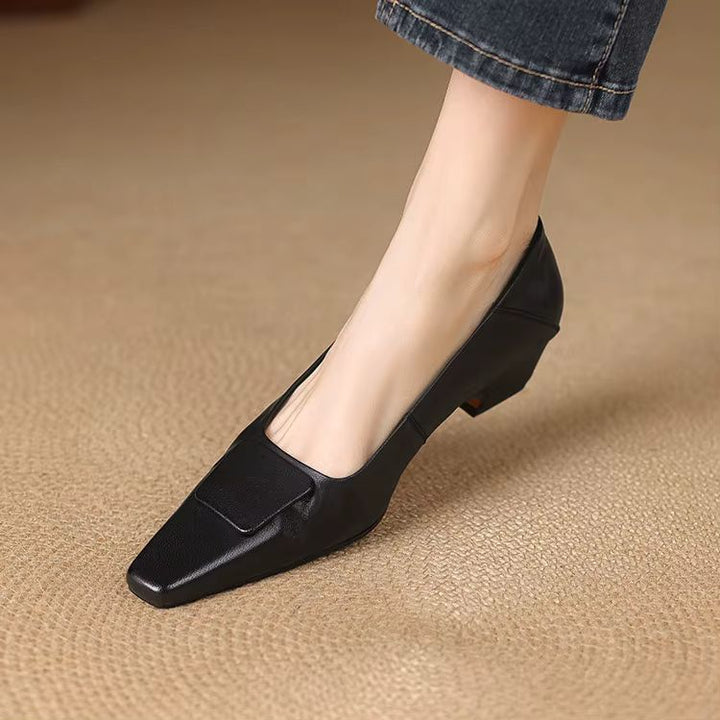 Zelda Genuine Leather Heels — photo 5