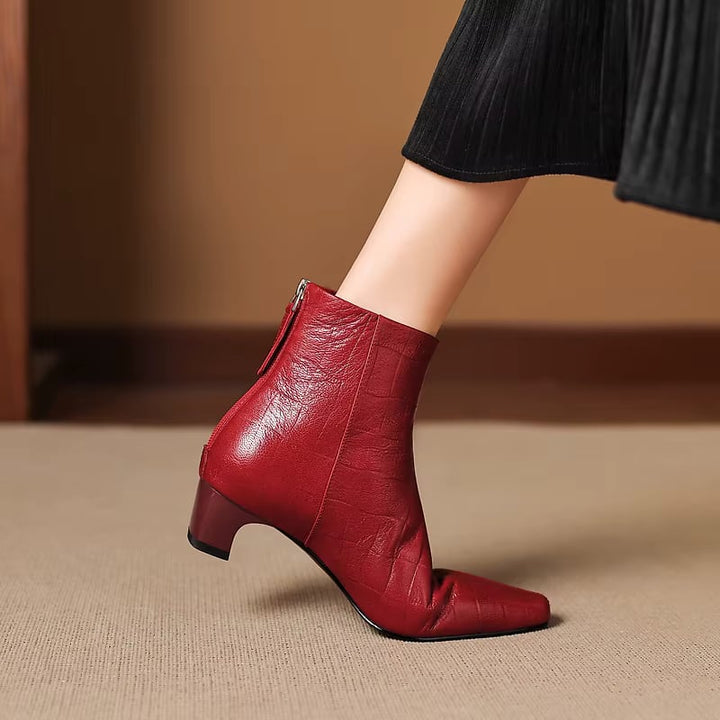 Isla Genuine Leather Ankle Boots — photo 13