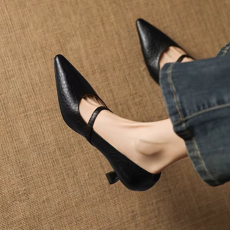 Rosita Genuine Leather Heels — photo 17
