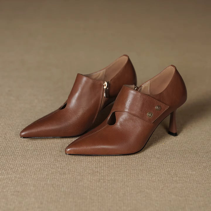 Verena Genuine Leather Heels — photo 17
