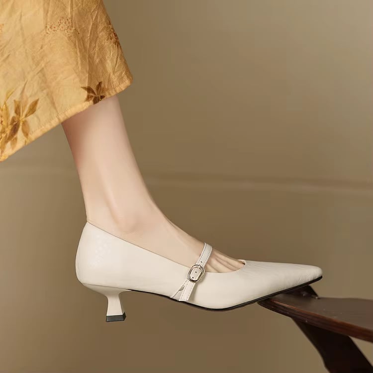 Rosita Genuine Leather Heels — photo 12