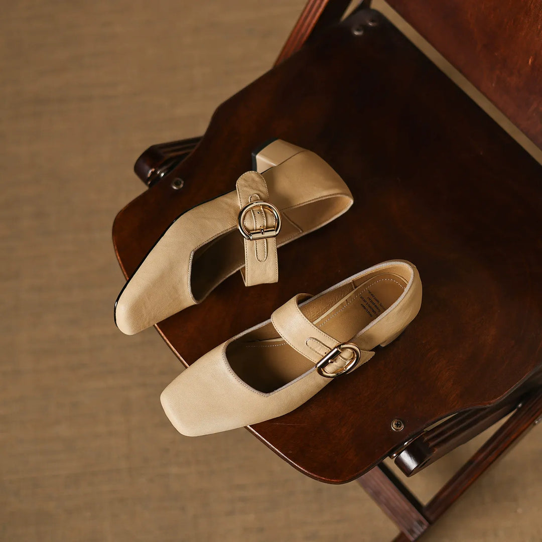 Miranda Sheepskin Mary Jane Shoes — photo 5