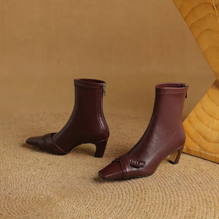 Elena Square Toe Boots — photo 2