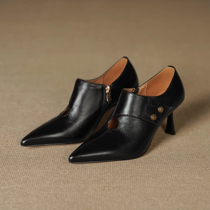 Verena Genuine Leather Heels — photo 18