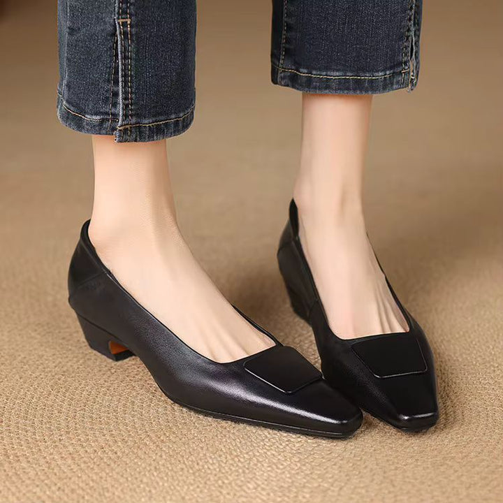Zelda Genuine Leather Heels — photo 4