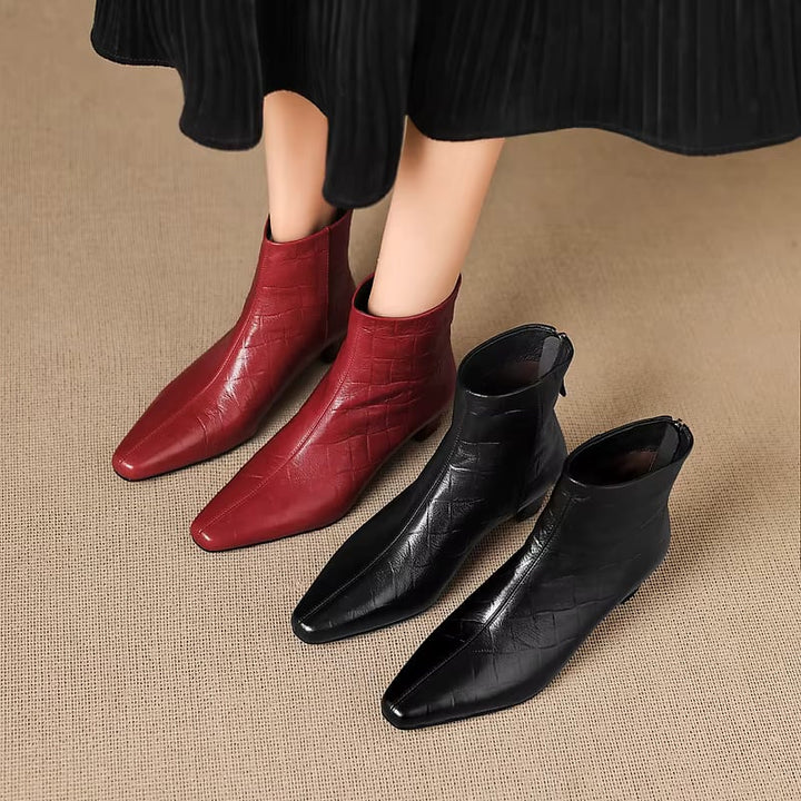 Isla Genuine Leather Ankle Boots — photo 15