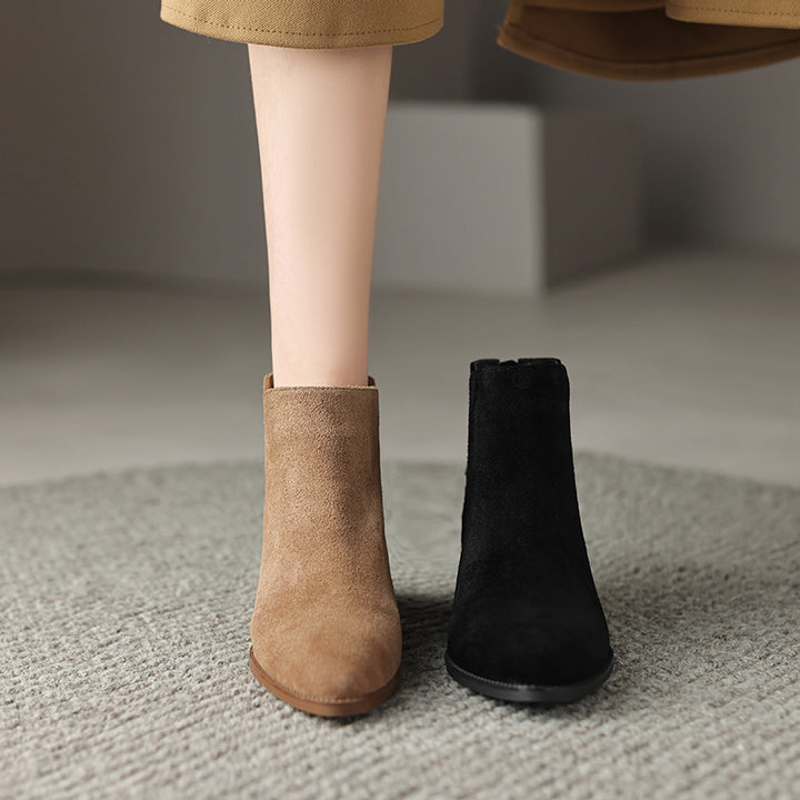 Farah Genuine Leather Ankle Boots