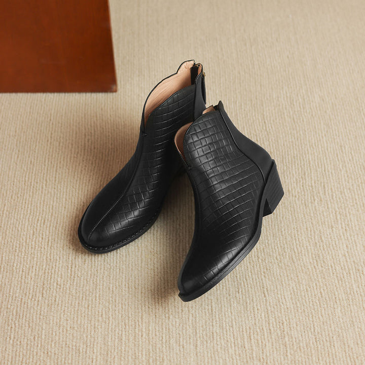 Camila Genuine Leather Ankle Boots