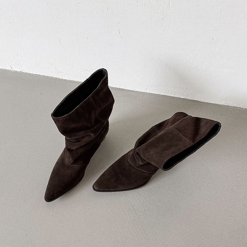 Delia Genuine Leather Mid-Calf Boots