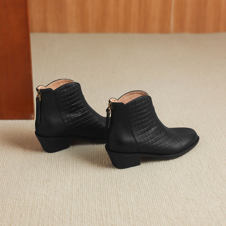 Camila Genuine Leather Ankle Boots