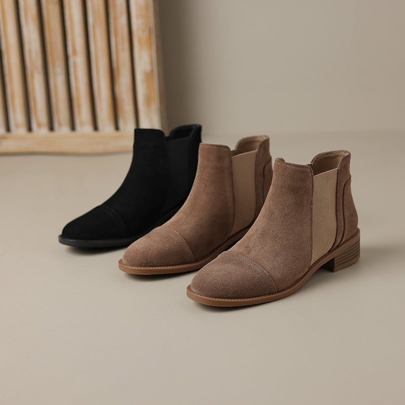 Zadie Genuine Suede Boots