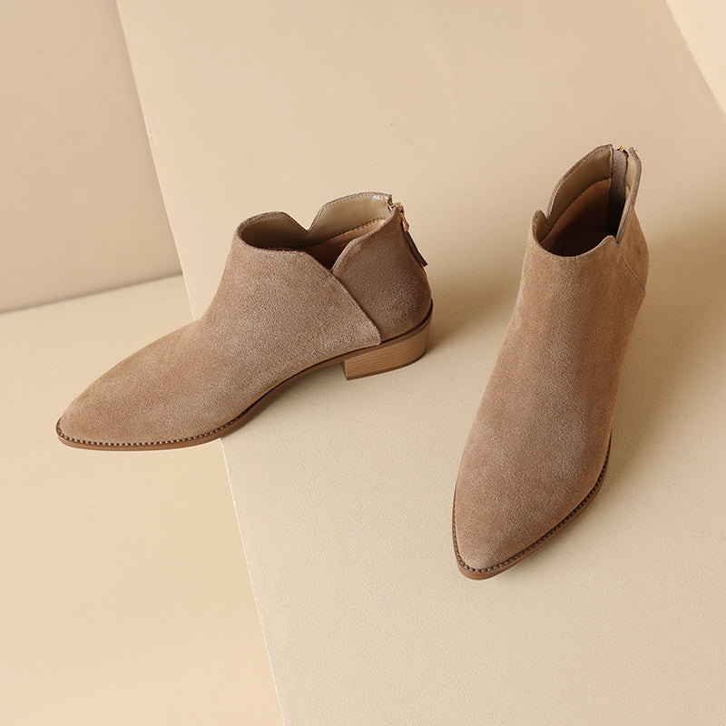 Farah Genuine Leather Ankle Boots