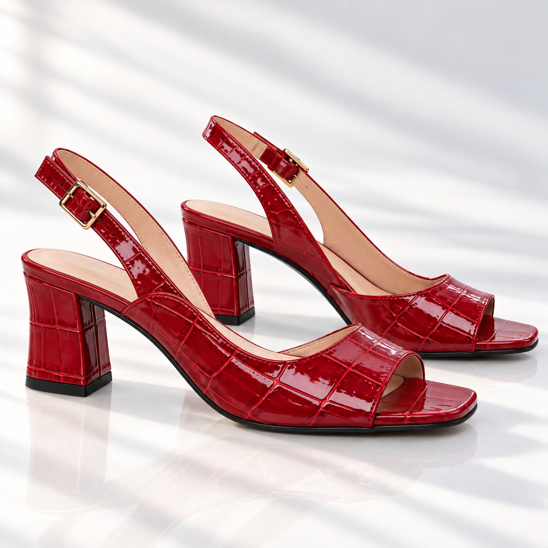 Odelia Leather Heels