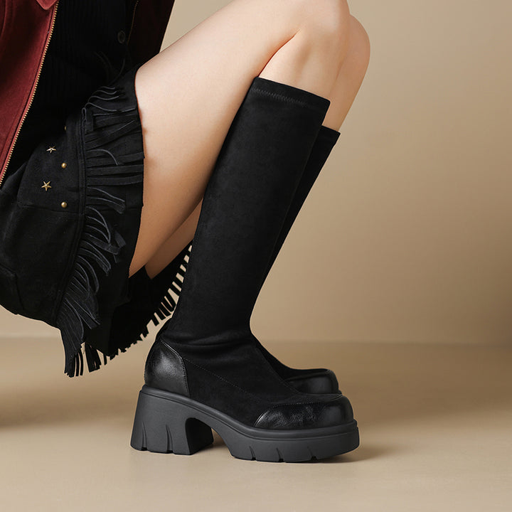 Della Knee High Suede Boots