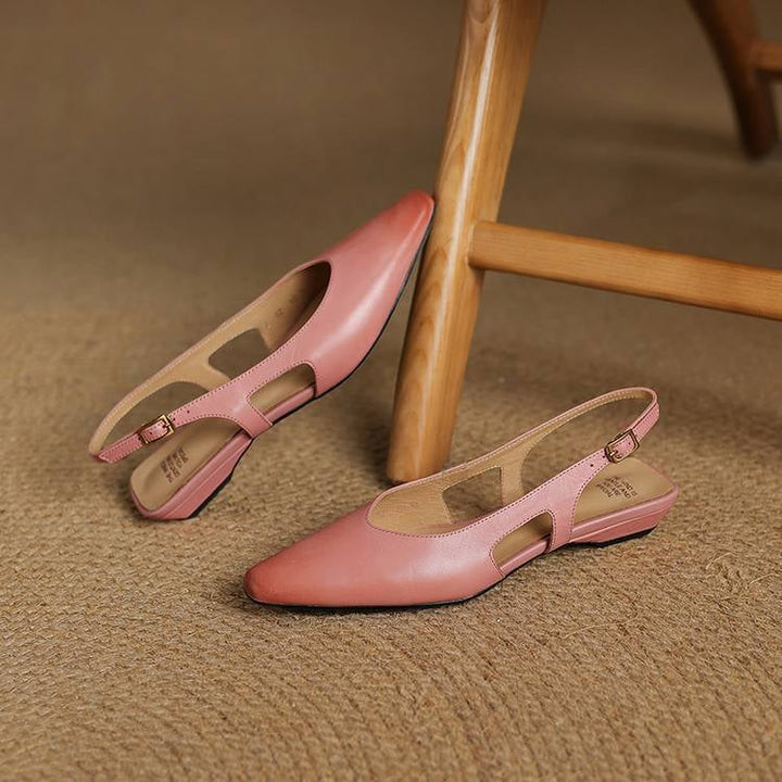 Athena Genuine Leather Slingbacks — photo 37