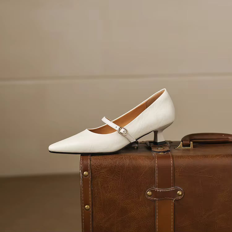 Rosita Genuine Leather Heels — photo 9