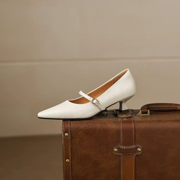 Rosita Genuine Leather Heels — photo 9