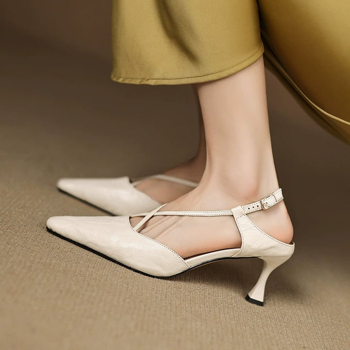 Thora Genuine Leather Heels — photo 4