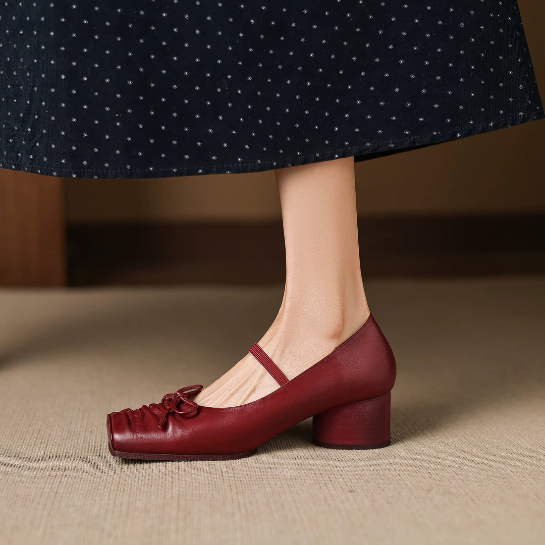 Larkin Genuine Leather Mary Jane Heels — photo 7