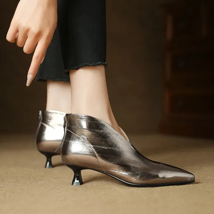 Clara Genuine Leather Ankle Boots — photo 14