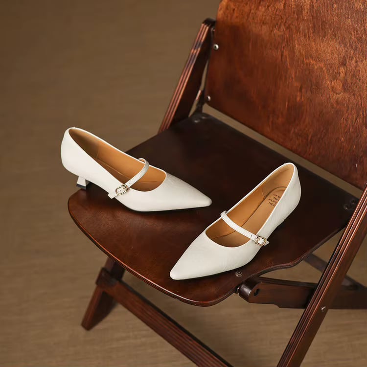 Rosita Genuine Leather Heels — photo 8