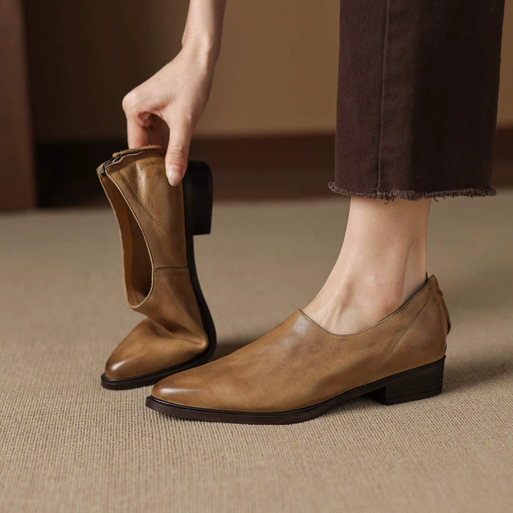 Reba Genuine Leather Loafers — photo 23