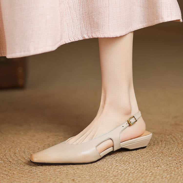 Athena Genuine Leather Slingbacks — photo 6