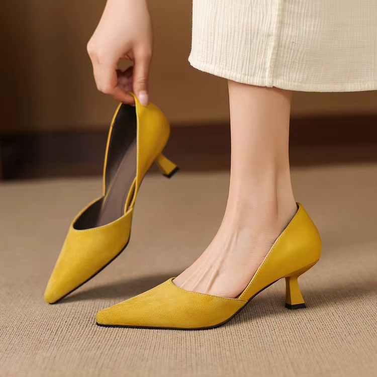 Constance Sheep Suede Pumps — photo 29