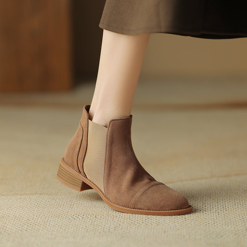 Zadie Genuine Suede Boots