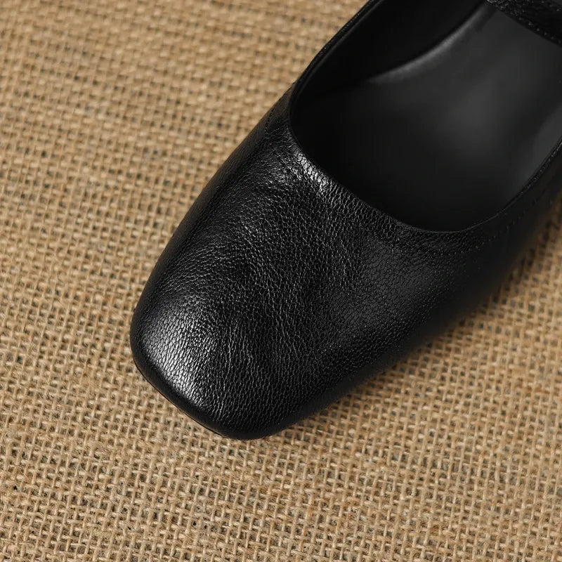 Serena Sheepskin Mary Jane Shoes — photo 4
