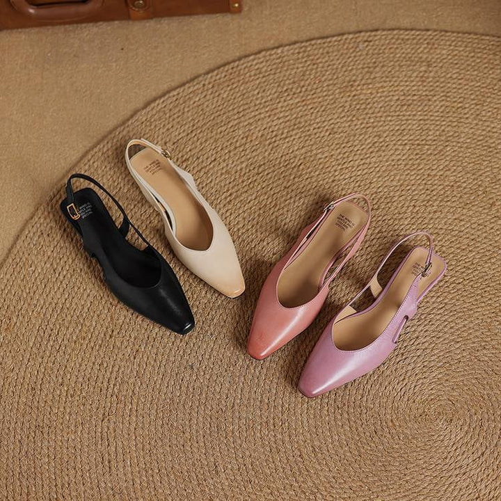 Athena Genuine Leather Slingbacks — photo 33