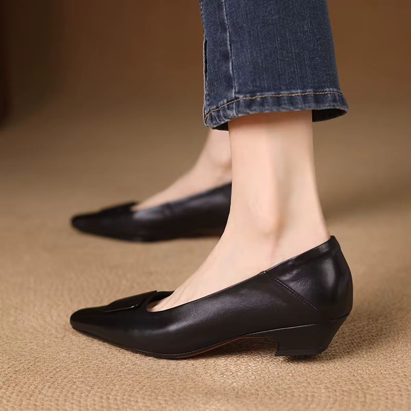Zelda Genuine Leather Heels — photo 6