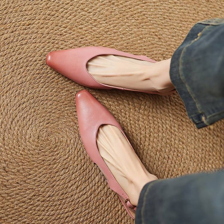 Athena Genuine Leather Slingbacks — photo 17