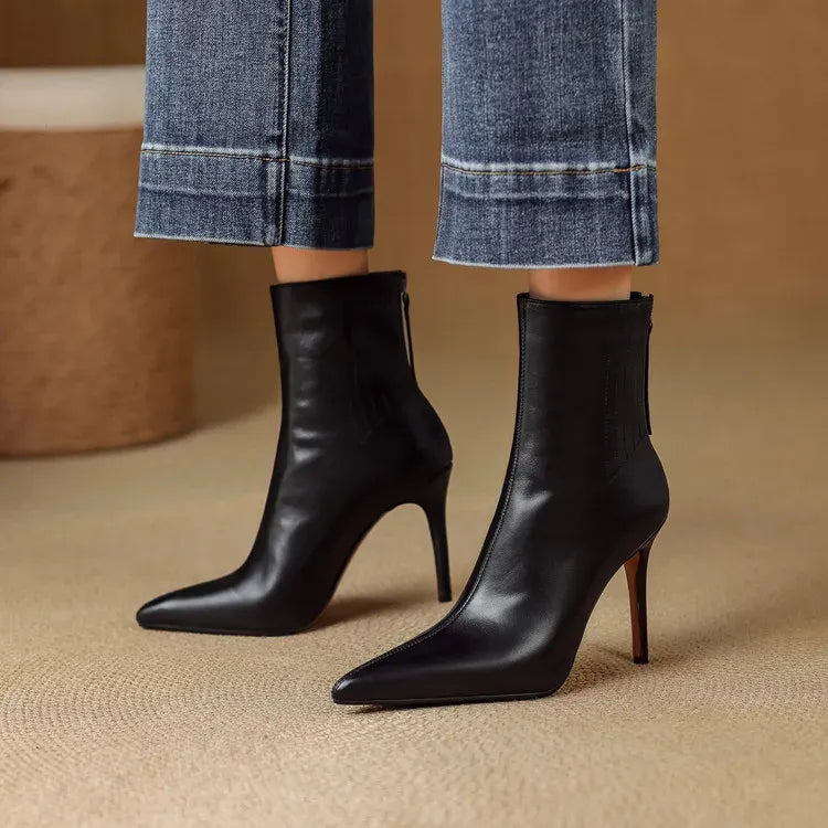 Elena Genuine Leather Boots — photo 16