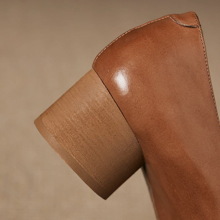 Larkin Genuine Leather Mary Jane Heels — photo 4