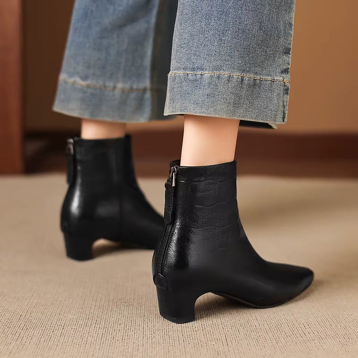 Isla Genuine Leather Ankle Boots — photo 21