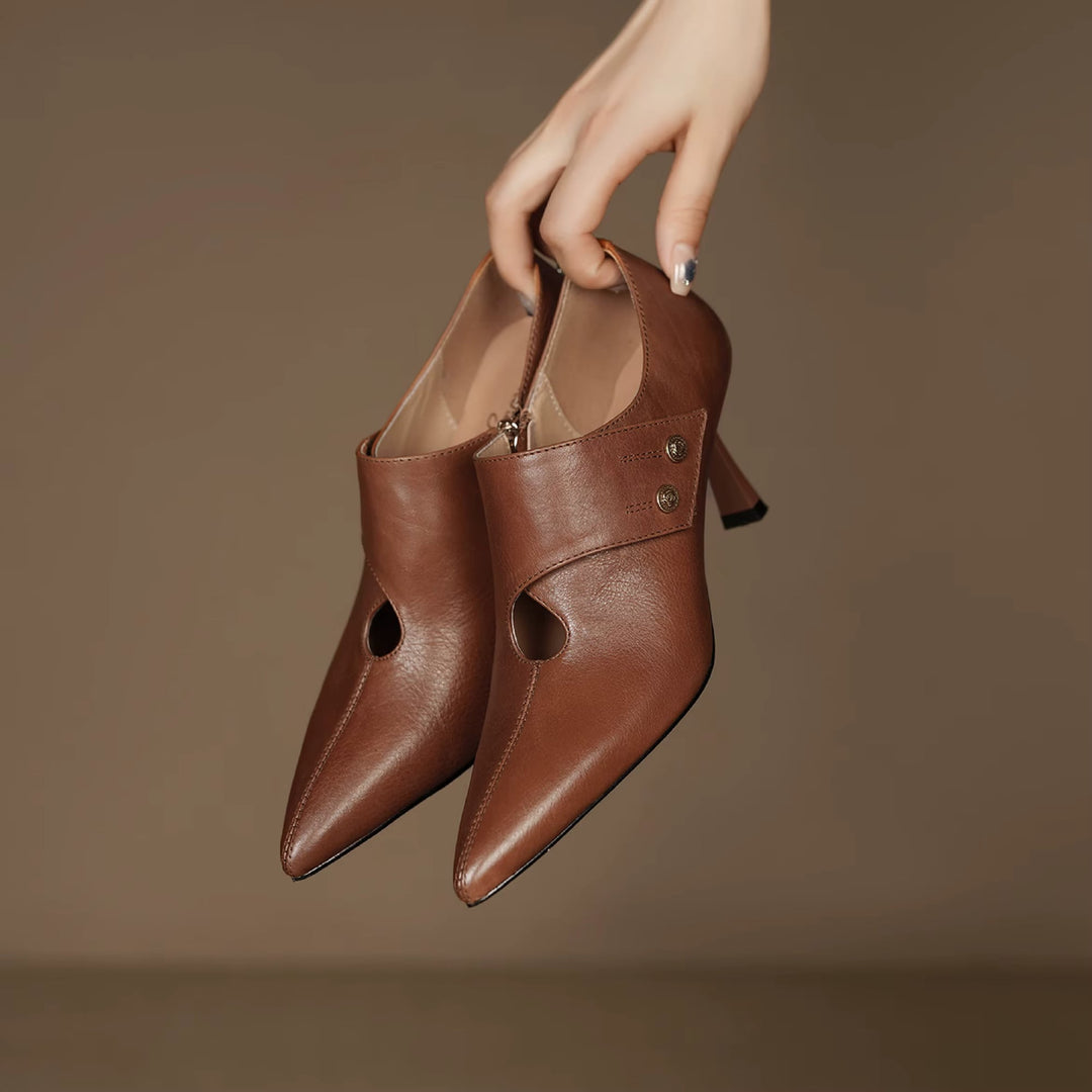 Verena Genuine Leather Heels — photo 16