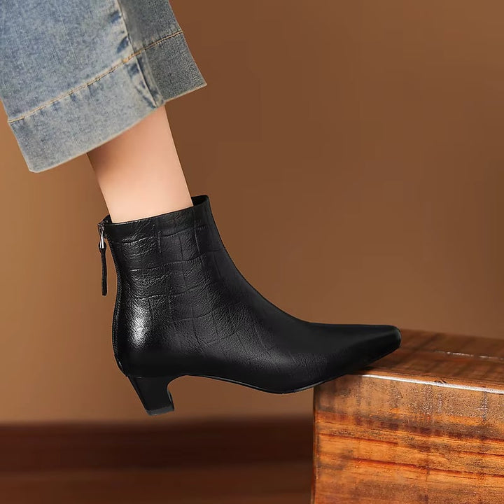 Isla Genuine Leather Ankle Boots — photo 22