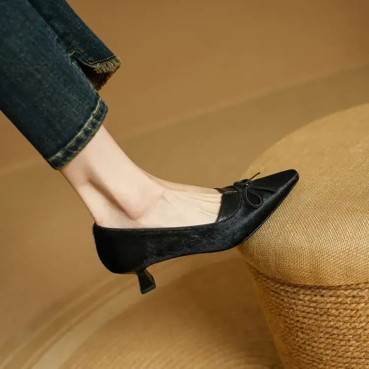 Georgina Genuine Leather Heels — photo 13