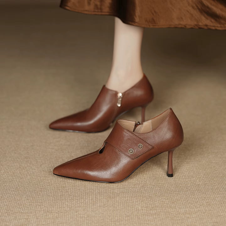 Verena Genuine Leather Heels — photo 11