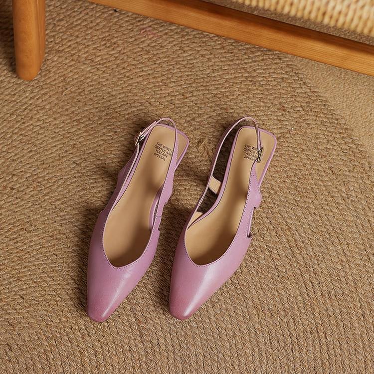 Athena Genuine Leather Slingbacks — photo 35