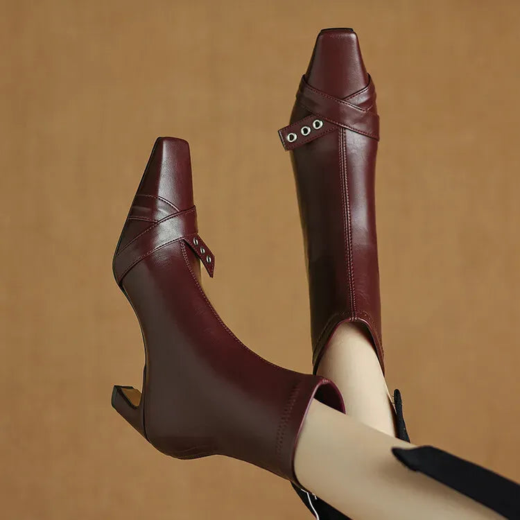 Elena Square Toe Boots — photo 18