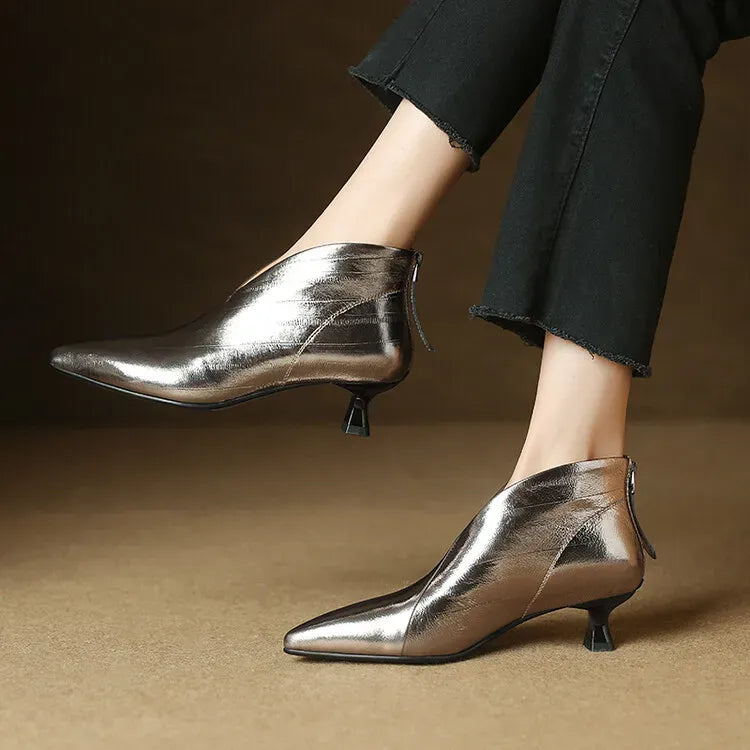 Clara Genuine Leather Ankle Boots — photo 13