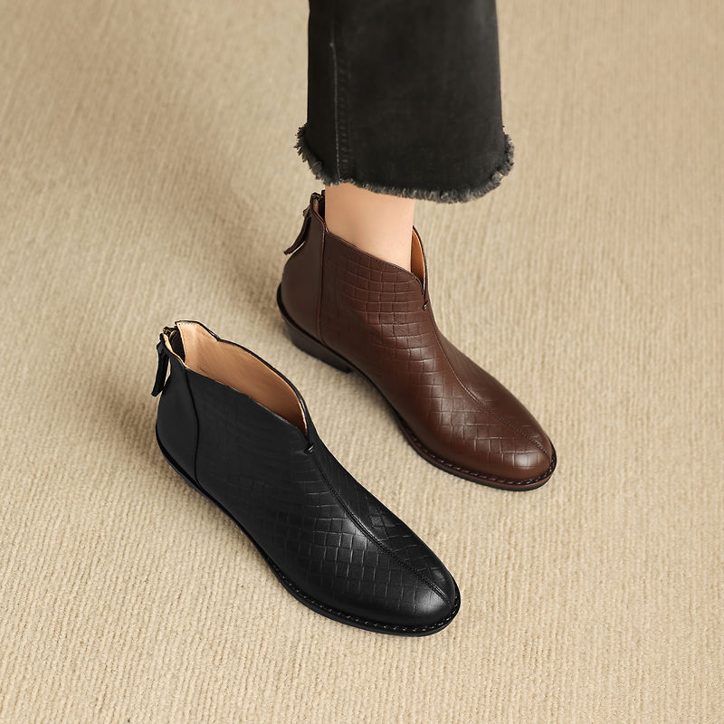 Camila Genuine Leather Ankle Boots