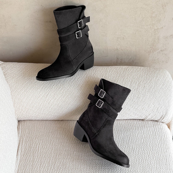 Sienna Genuine Suede Western Boots