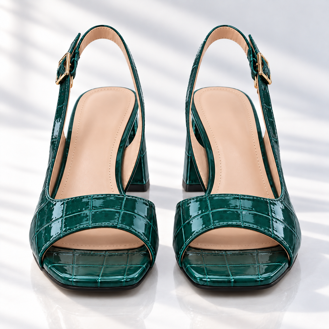 Odelia Leather Heels