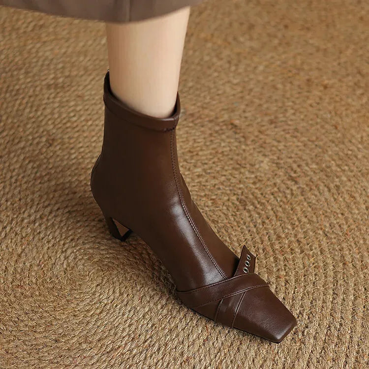 Elena Square Toe Boots — photo 31