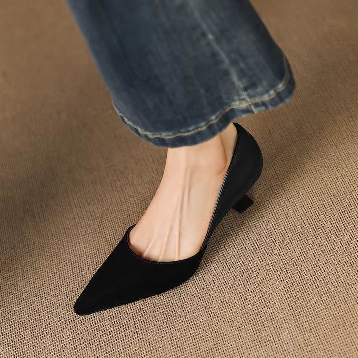 Constance Sheep Suede Pumps — photo 23